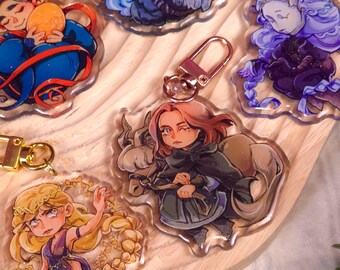 Elden Ring 7cm Clear Keychains| Elden Ring + Shadow of the