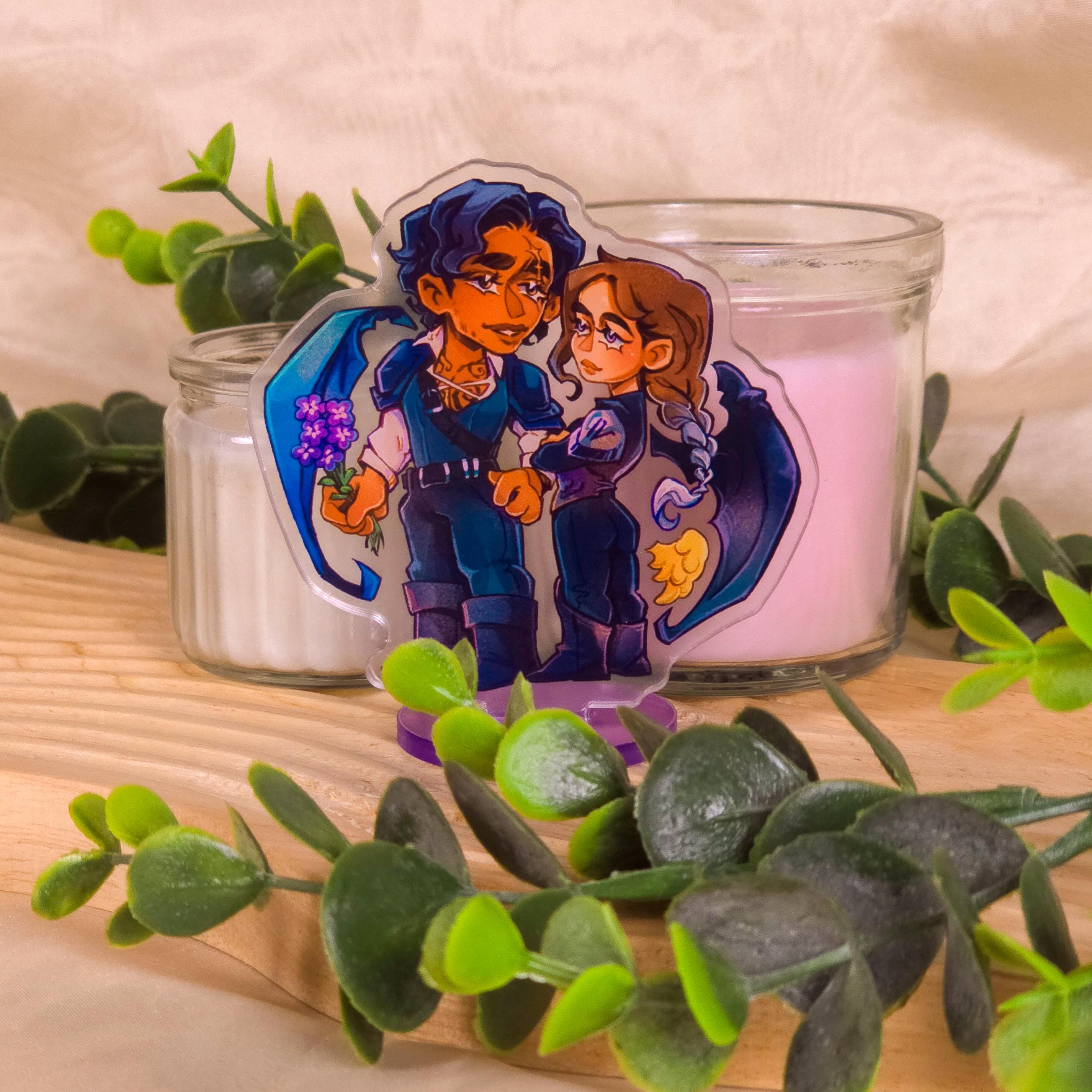 Fourth Wing Acrylic Mini Standees | Violet & Xaden | the Empyrean Series -  Iron Flame | Bookish Decor for Bookshelves and Booktok Fans - Etsy