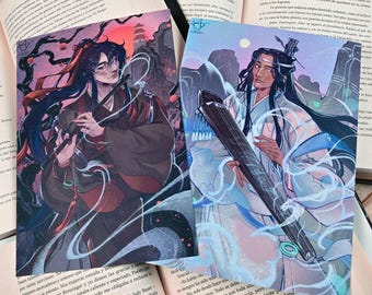 Wei Wuxian & Lan Wangji A5 Art Prints Mo Dao Zu Shi (MDZS) Fanart