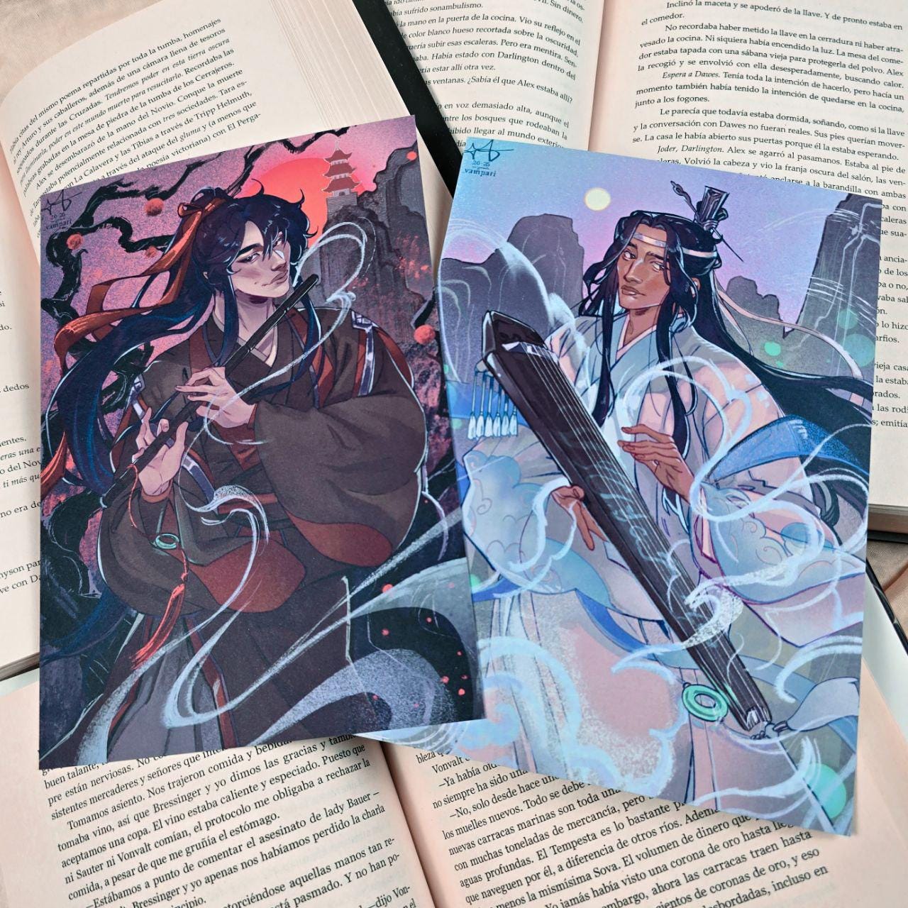 Wei Wuxian & Lan Wangji A5 Art Prints Mo Dao Zu Shi (MDZS) Fanart