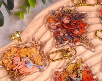Elden Ring 7cm Clear Keychains| Elden Ring + Shadow of the