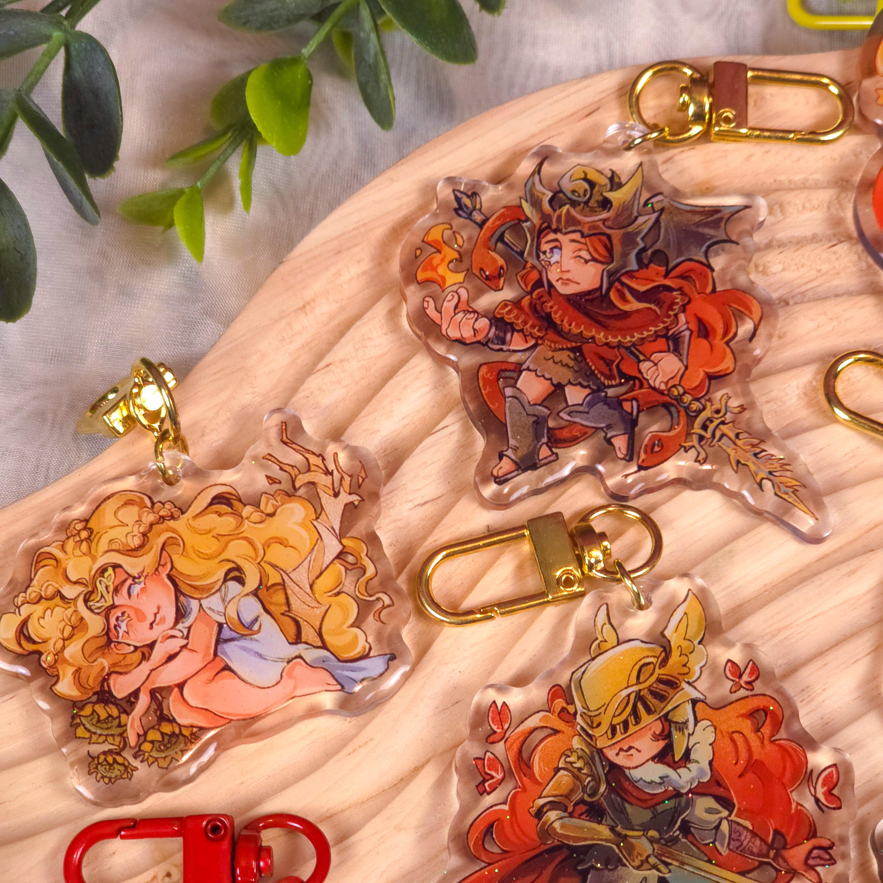 Elden Ring 7cm Clear Keychains| Elden Ring + Shadow of the