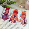 All for the game bookmarks | AFTG fanart | Neil Josten Andrew Minyard Jean Moreau Bookmark Set | The foxhole Court Merch product logo