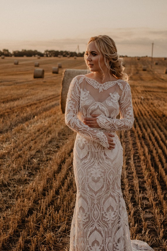 open back boho dress