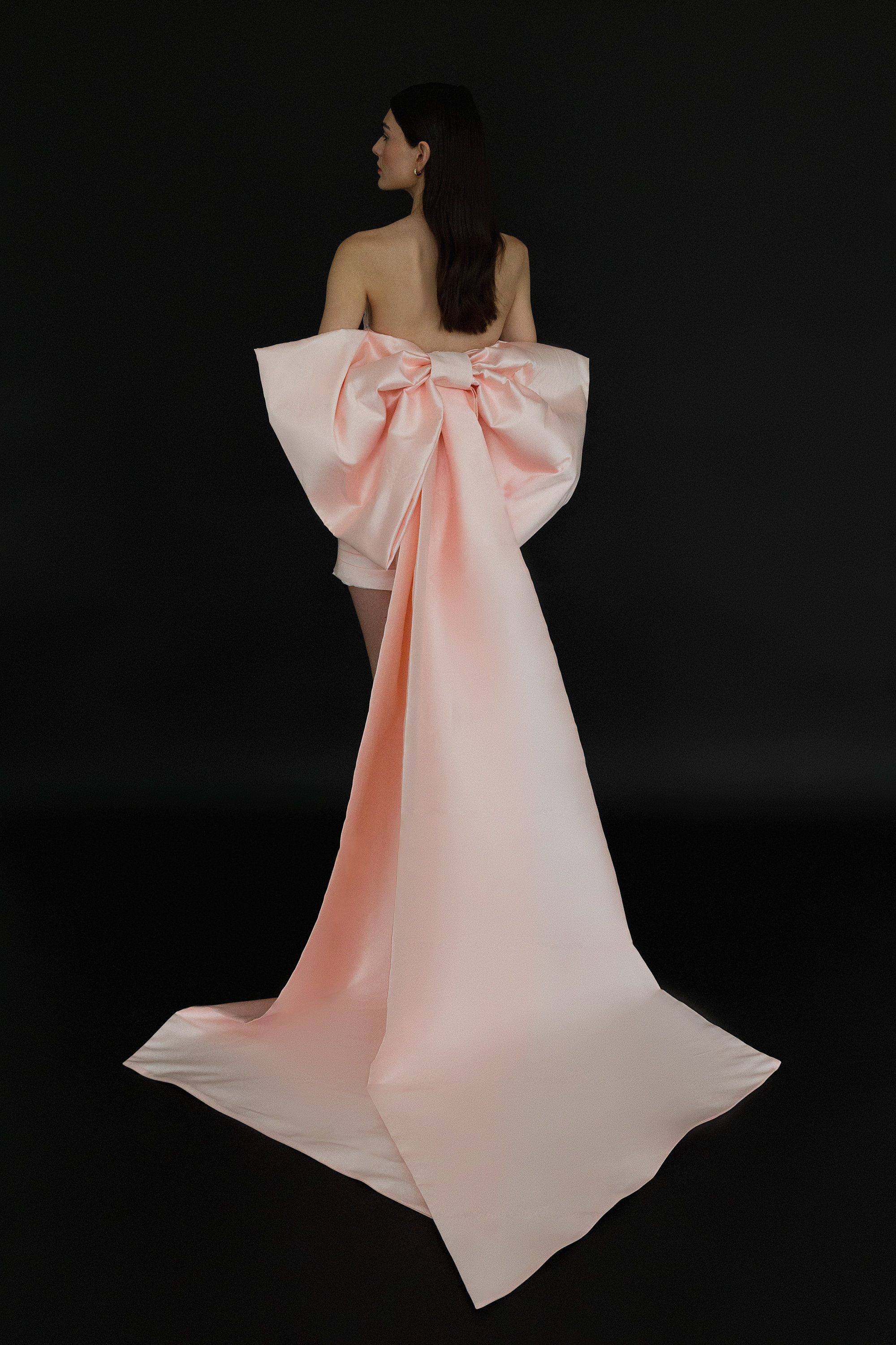 Mini Wedding Dress | Big Bow Wedding Dress | Pink Dress