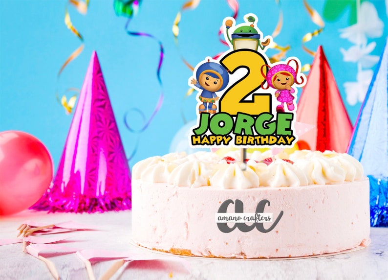 Team Umizoomi Cake Topper Team Umizoomi Birthday Team Etsy