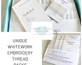 Whitework Embroidery Thread Collection: Organic Cotton Gift Set