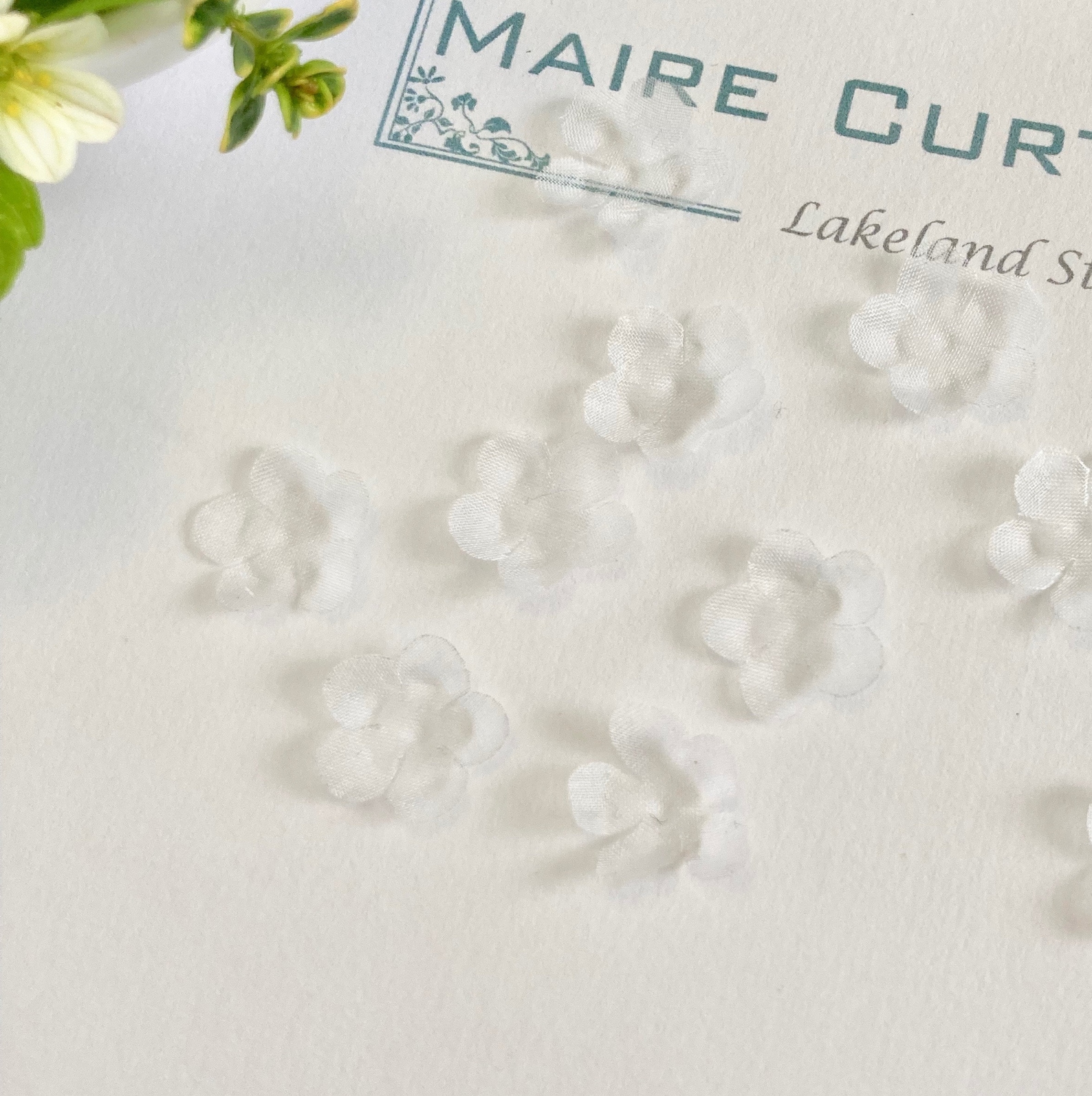 White Silk Organza Me Not White Fabric Flowers Silk Etsy UK