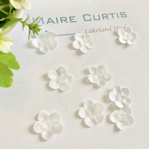 White Silk Flowers Etsy