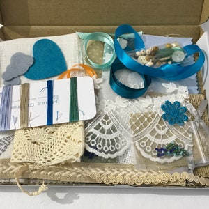 Slow Stitching Kit - Orkney Shores, Beach themed mindful slow stitch collection.