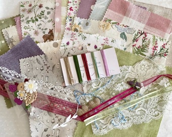 Slow Stitching Kit - Lakeland Hues, English Lake District themed.