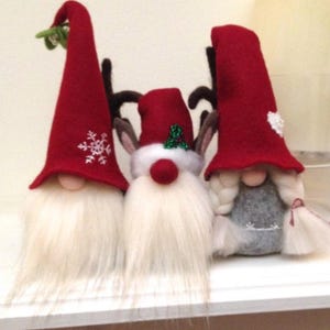 Christmas Gnome Sewing Kit: Felt Tomte DIY Decorations