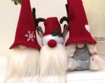 Christmas Gnome Sewing Kit: Felt Tomte DIY Decorations