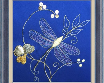 Goldwork Embroidery Kit - Tara Dragonfly