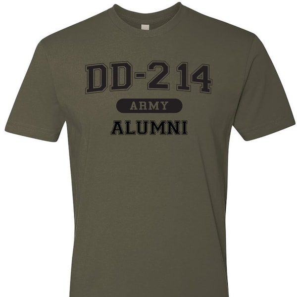 Army Veteran DD214 Grunt USA Alumni Infantry Army Premium T-shirt Style Vintage