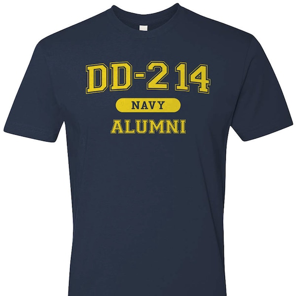 Navy Veteran DD214 USA Alumni Premium T-shirt Military Vintage