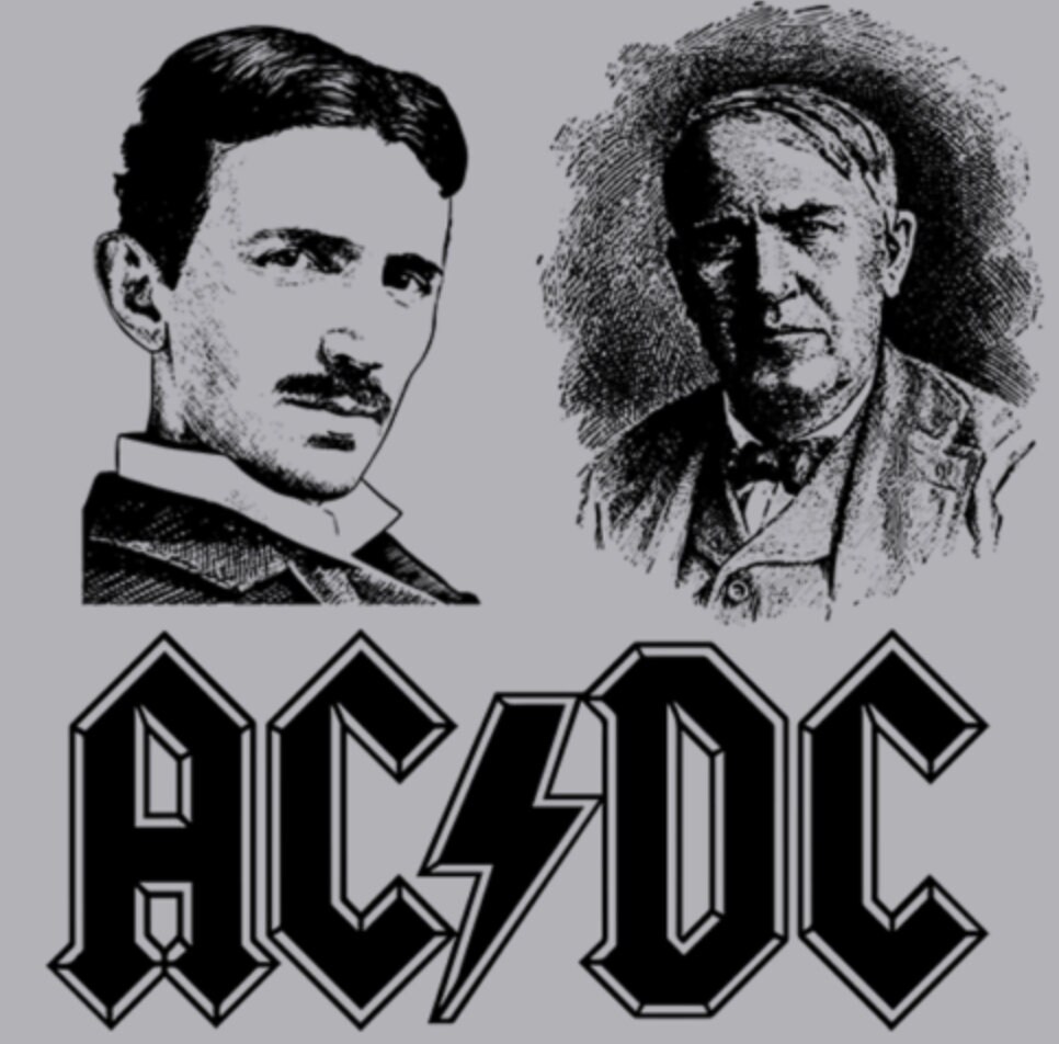 ACDC Tour Nikola Tesla Thomas Edison Gift Physics US Genius Weird ...