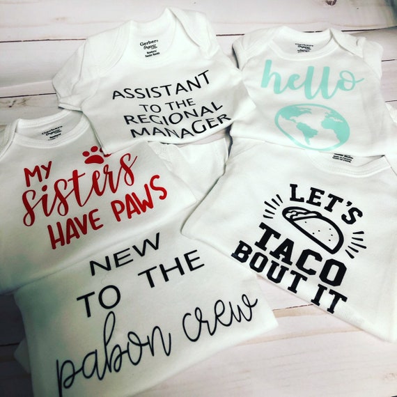 custom baby onesies etsy