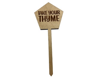 Take Your Thyme Wood Plant Stakes