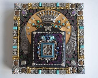 Wings Mixed Media Mosaic