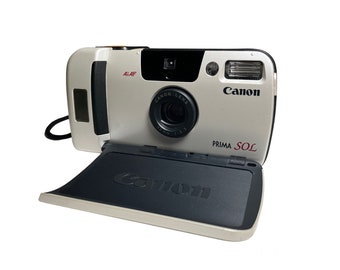 Canon volledig op zonne-energie Premium 35mm film camera getest &slijt werkt geweldig