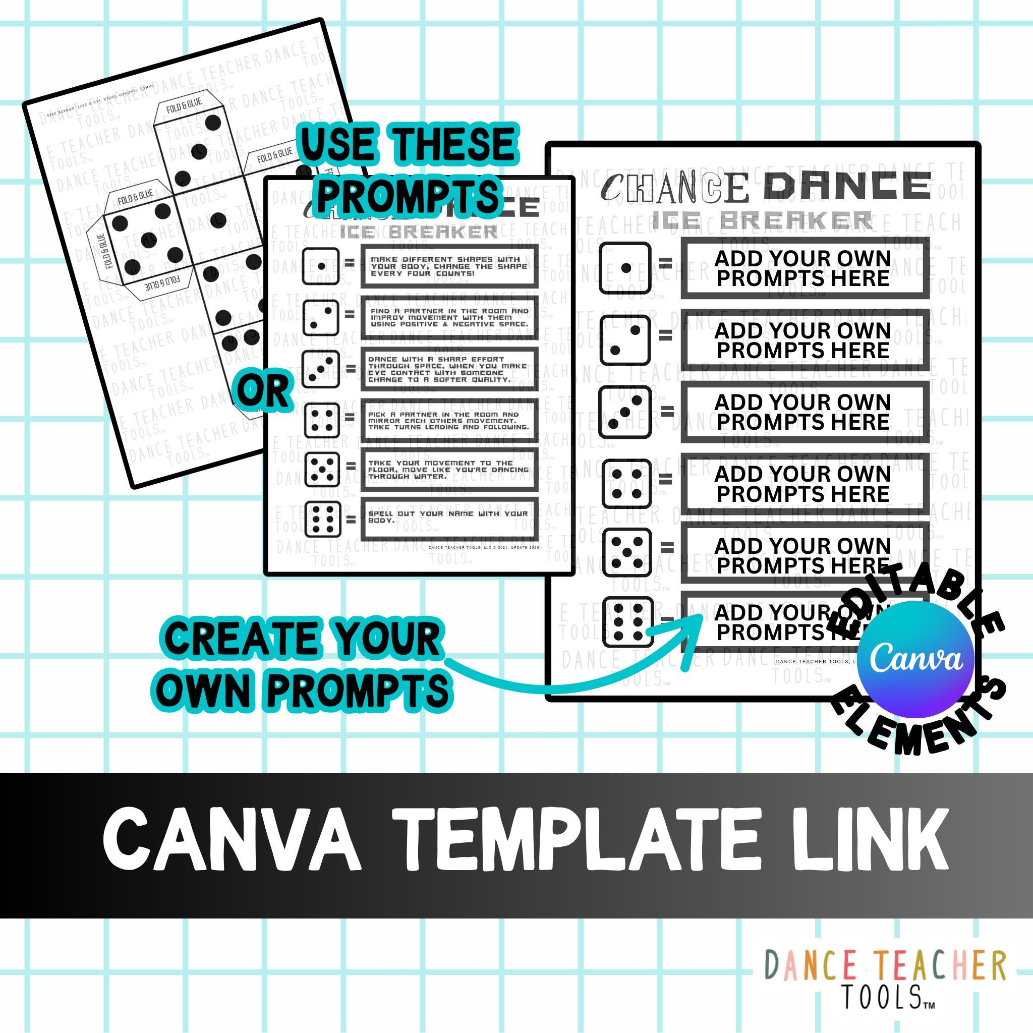 Chance Dance Icebreaker Activity – Editable Canva Template + Printable ...