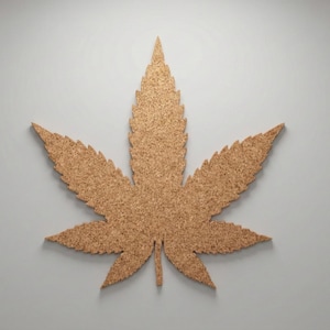 Cannabis Leaf Cork Board — Marijuana Leaf Wall Decor — Pot Leaf Pin Board — Unique 420 Gift — Hemp Leaf Bulletin Board — Stoner Room Decor