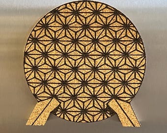 Mini Epcot Inspired Pin Board - Laser Engraved Corkboard for Disney Pin Trading - Spaceship Earth Display Board - Disney Collector Gift