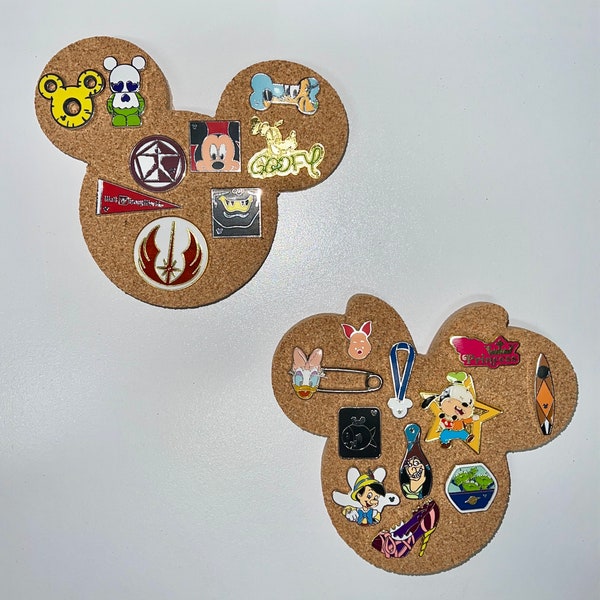 Mickey en Minnie Mouse Geïnspireerd mini Pin Board Corkboard - Pin Collector, Kinderen, Volwassenen, Vakantie, Cadeaus voor haar, Cadeaus voor hem, Verjaardag