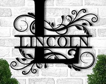 Metal Welcome Sign - Farmhouse Wall Decor - Modern Entryway Sign - Custom Metal Art for Front Porch or Home Entrance