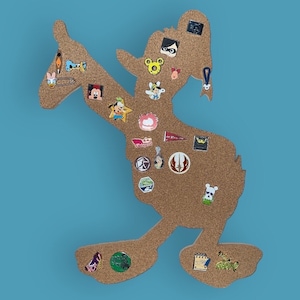 Donald Duck Inspired Pin Board Corkboard - Pin Collector, Gift Item, Kids, Adults, Holiday, Gifts for her, Gifts for Him, Birthday.