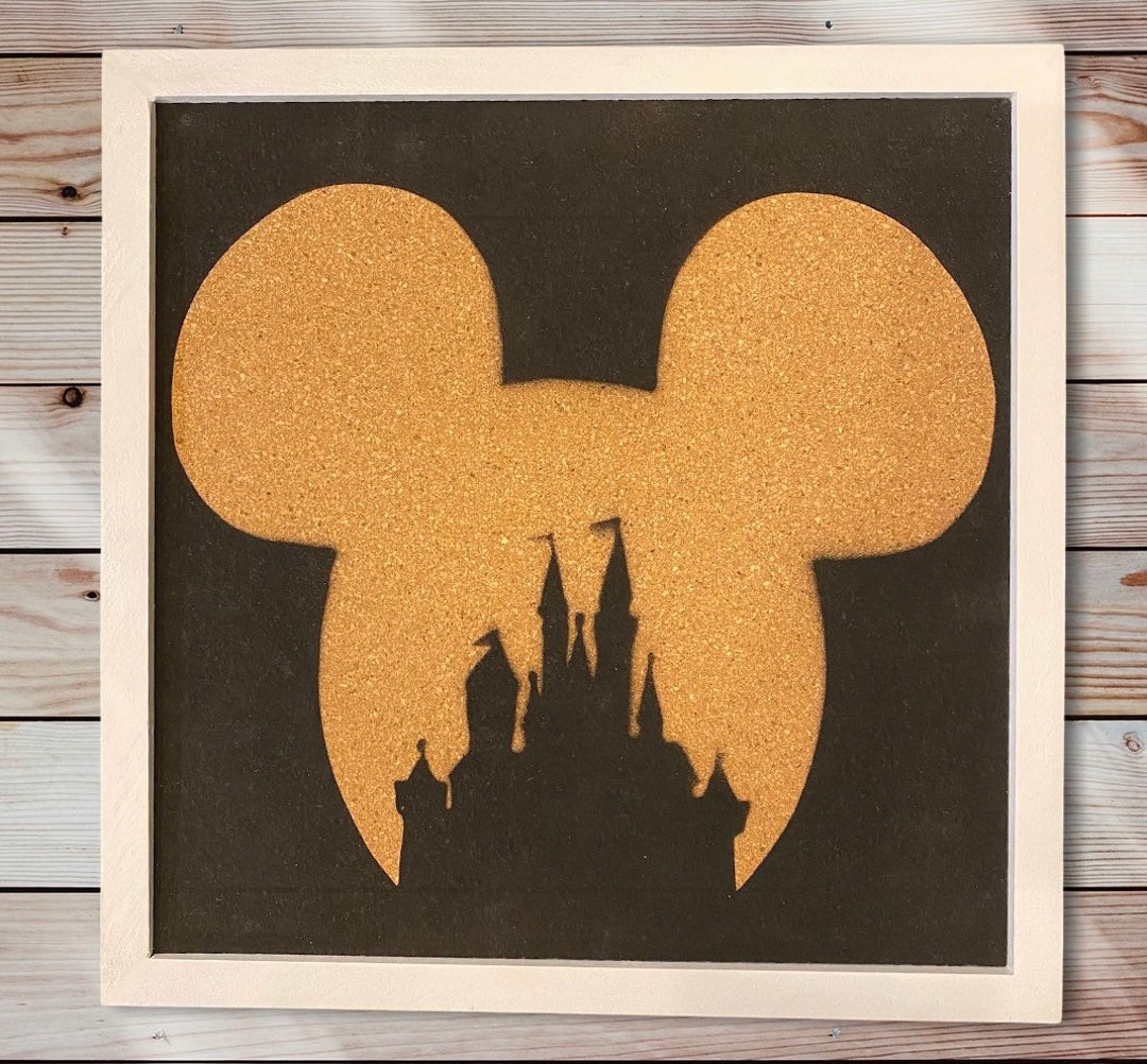 Mickey Mouse Inspired Pin Board Corkboard Pin Collector Disney 