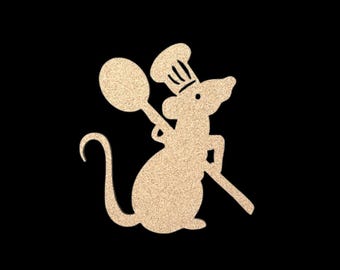 Tablón de anuncios inspirado en Ratatouille: Expositor de corcho hecho a mano