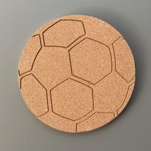 Soccer Ball Corkboard | Soccer Pin Board | Sports Memo Board | Soccer Room Decor | Coach Gift | Team Award | Soccer Wall Art