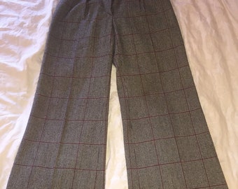 Woollen Tailored Wide Leg Cacharel Trousers