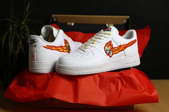 air force 1 skull