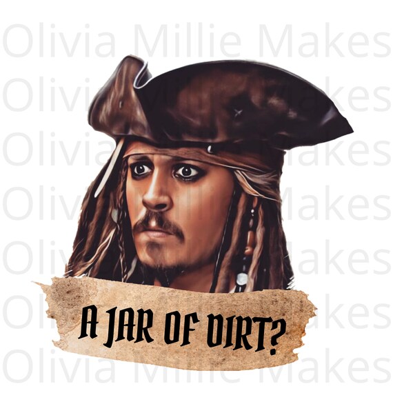 Johnny Depp A Jar of Dirt PNG Sublimation Waterslide Etsy