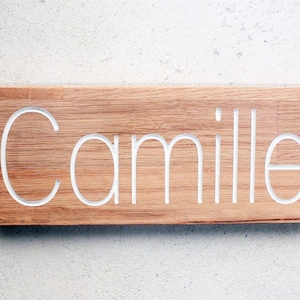 Wooden door sign with custom engraved name for kid's bedroom, Custom engraving, Custom wood sign, name signs engraving, make your own sign image 4