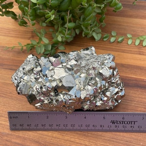 Super Heavy Sparkly, Bigger than you think Raw Pyrite Cluster, 5 lbs, 9 oz., Natural, Extreme High Quality, Natural Raw Pyrite