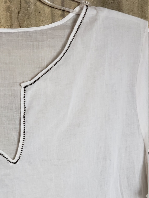 Eileen Fisher: White Cotton Tunic, Shift, Dress. B