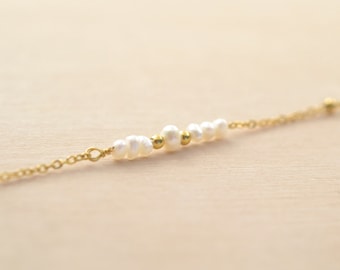 Stainless steel and freshwater pearl bracelet - Seychelles