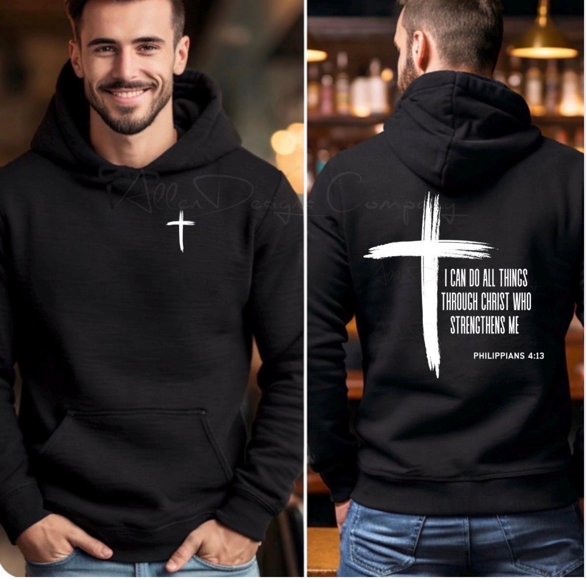 I Can Do All Things In Christ Who Strengthens Me - Phillipians 4:13 Black Wall Vinyl - Bed Bath & Beyond - 15279385