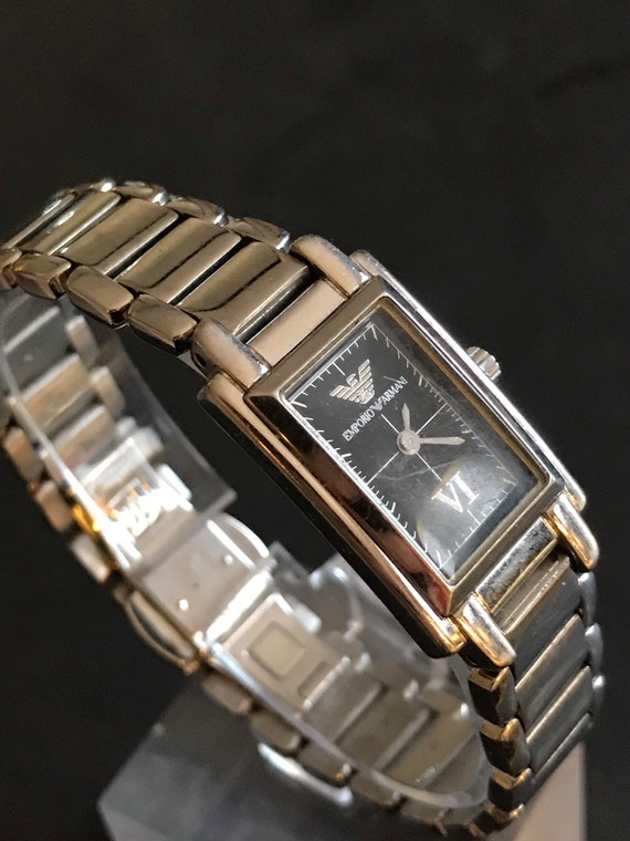 emporio armani watch rectangular face