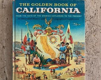 The Golden Book of California - Irwin Shapiro - 1961 - First Edition Vintage Hardcover Book