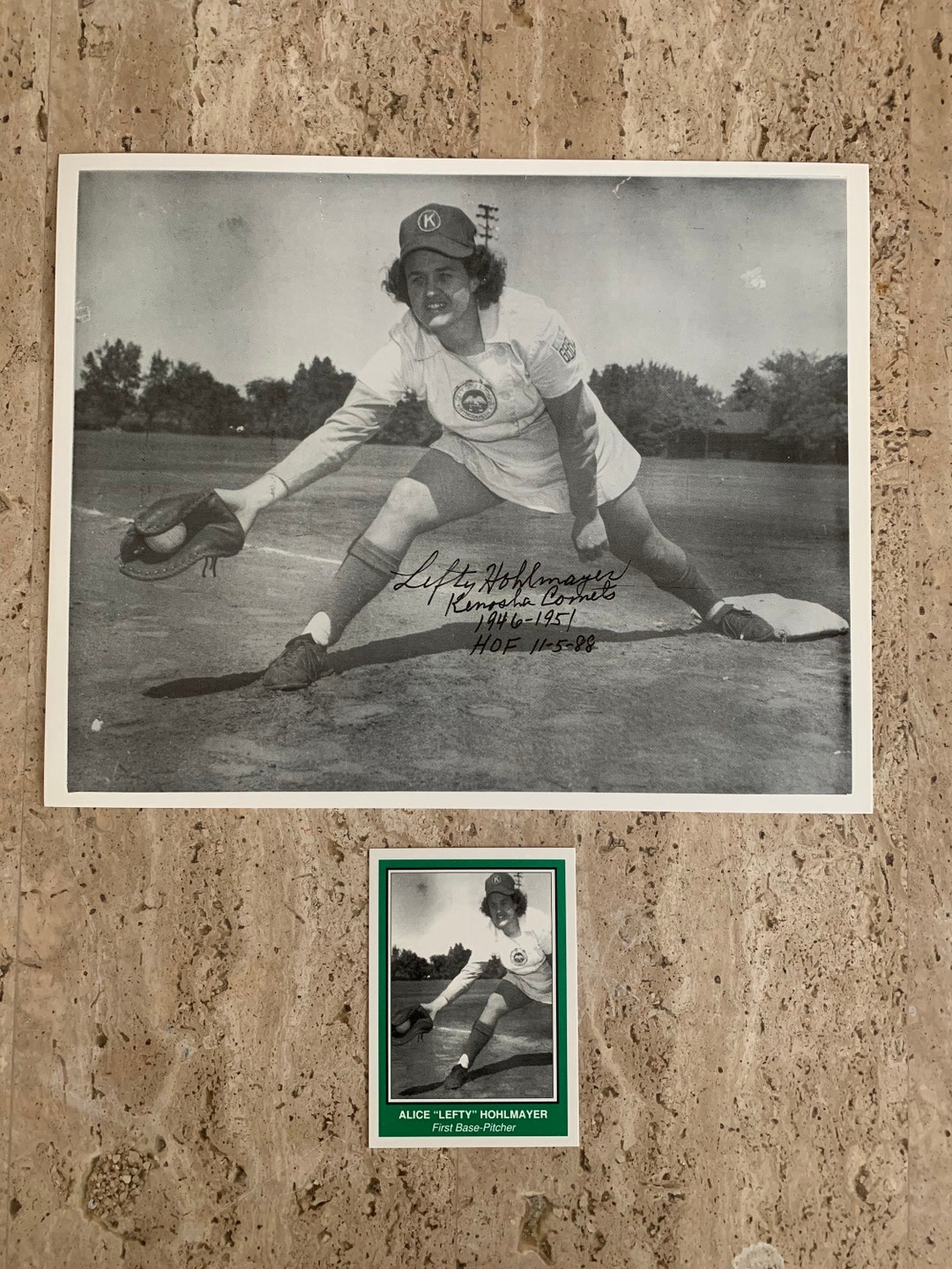 Alice lefty Hohlmayer A League of Their Own Autographed 8x10 Photo and