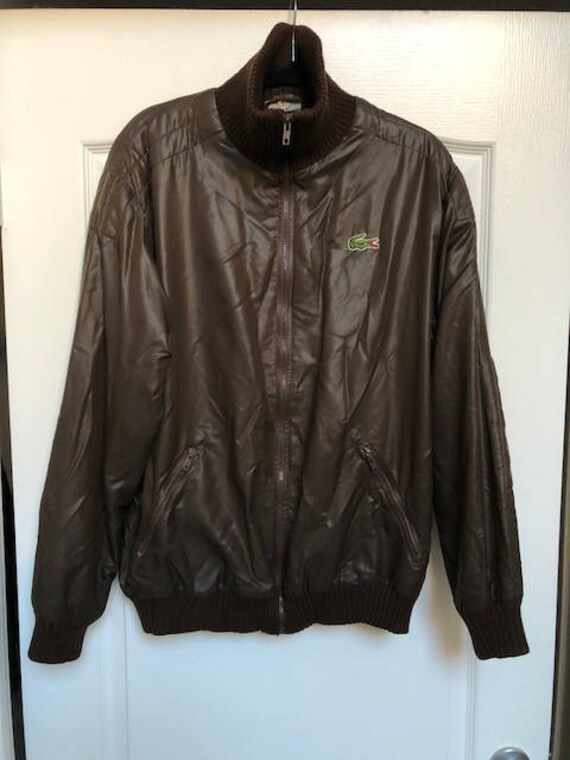 lacoste leather jacket