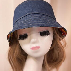 Psychedelic Bucket Hat, 70's Hat, Trippy Art, Rainbow Bucket Hat, Fisherman Hat, Groovy, Sun Hat, Fun Hat, Quirky, Psyche, Funky image 14