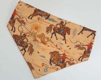 Cowboy Dog Neckerchief, Western Bandana for Puppy.