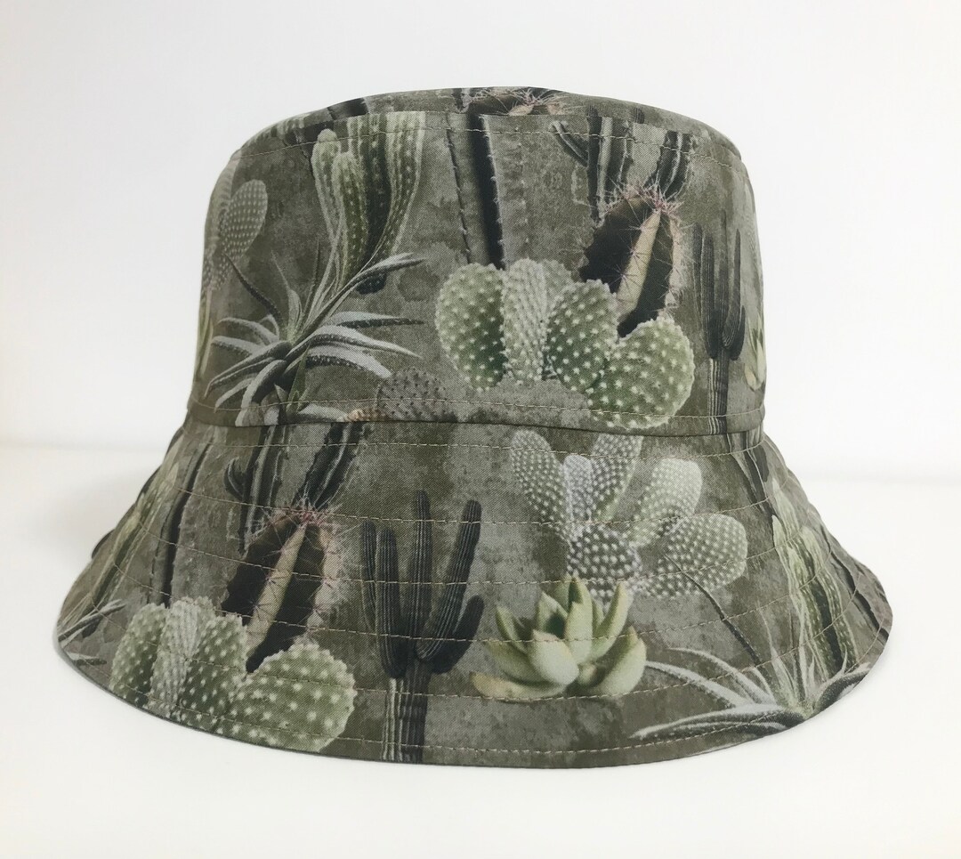 Cactus Bucket Hat Cacti Fisherman Hat Botanical Print Etsy UK