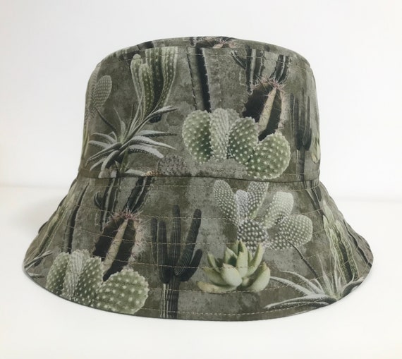 Cactus Bucket Hat, Camouflage Bucket Hat, Camo Hat, Mens Hat